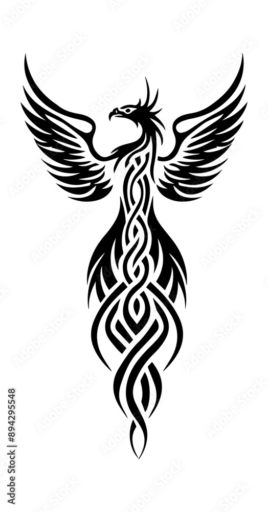 Fototapeta premium Phoenix tribal tattoo