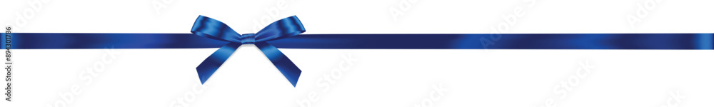 Blue Ribbon Bow Realistic shiny satin with shadow horizontal ribbon for decorate your father's day or wedding invitation card ,greeting card, certificate, gift boxes vector with copy space Blue Ribbon Bow Realistic shiny satin with shadow horizontal ribbon for decorate your father's day or wedding invitation card ,greeting card, certificate, gift boxes vector with copy space