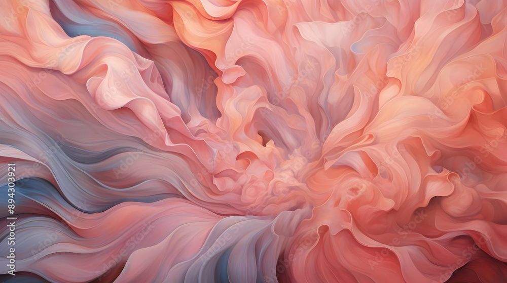 Abstract Pink & Blue Swirling Art Abstract Pink & Blue Swirling Art