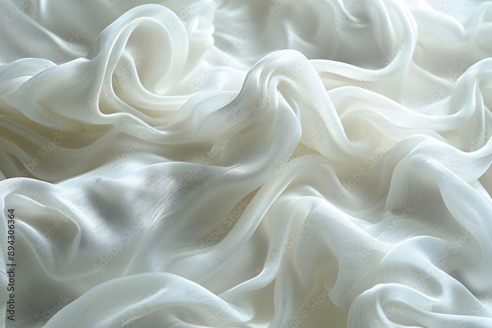 White Silk Fabric Texture White Silk Fabric Texture