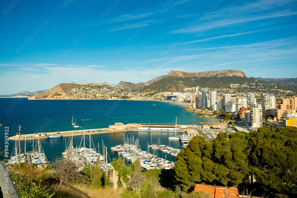 Calpe (Calp), Spain. Penon de Ifach natural park view Calpe (Calp), Spain. Penon de Ifach natural park view