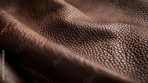 Leather texture adds tactile appeal, conveying a sense of richness and durability in design elements.