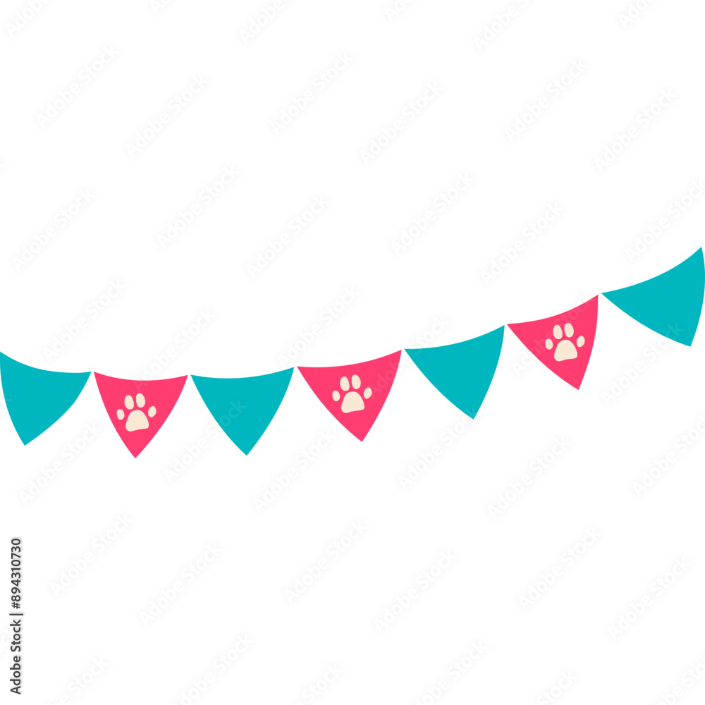 Cat Day Penant Flag