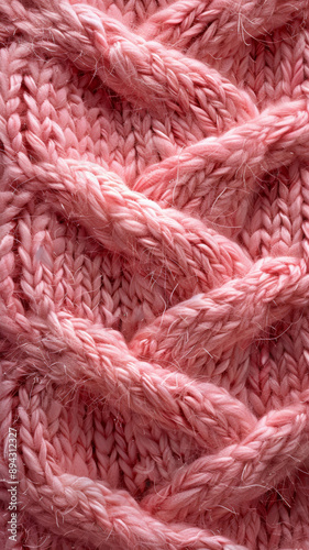 Pink Wool Texture Seamless Background