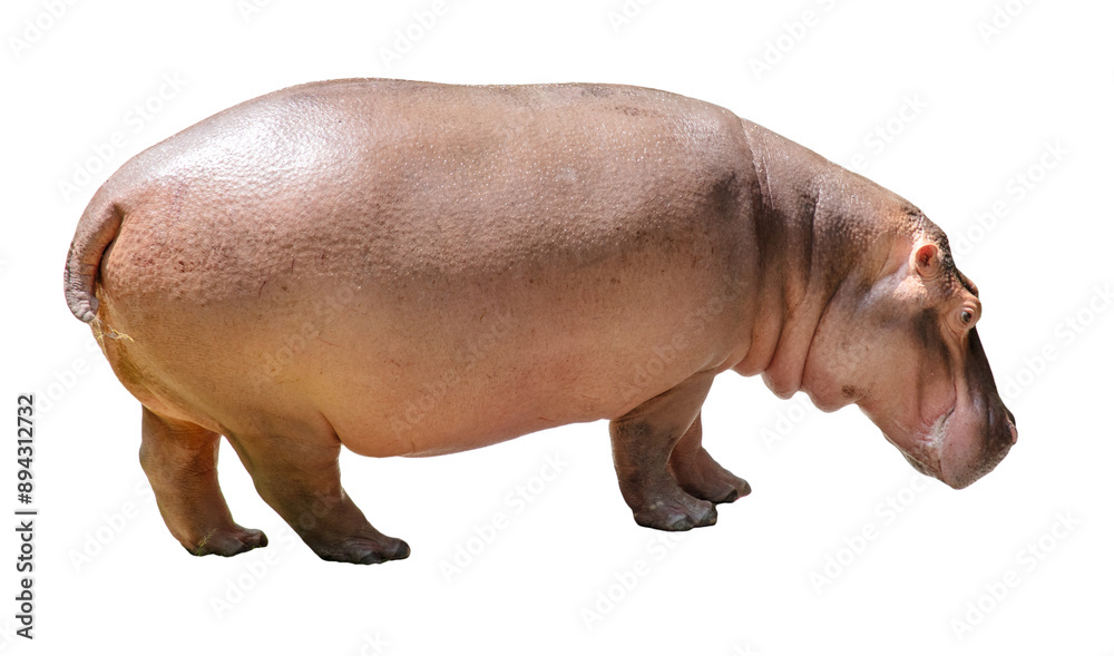 Hippopotamus isolated on white background Hippopotamus isolated on white background