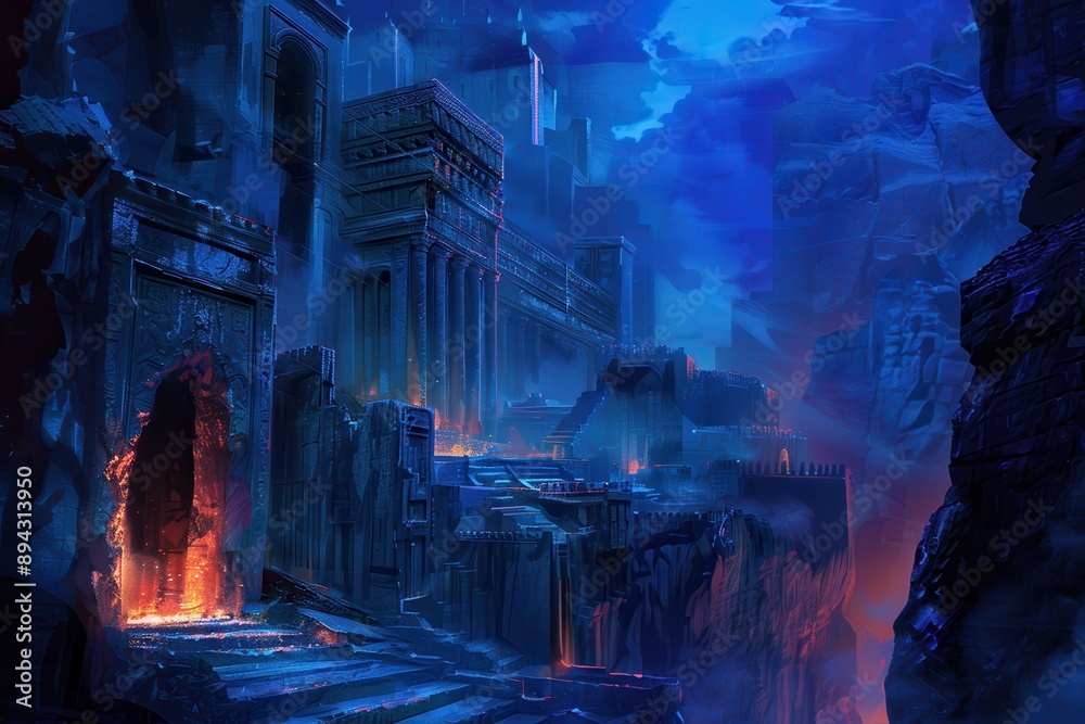 Mysterious Ancient City in a Deep Chasm Mysterious Ancient City in a Deep Chasm