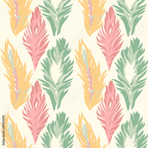 Pattern hand drawn floral, Motif ethnic ikat floral seamless textile illustration, embroidery, print striped ornament floral, pattern, design for wrapping, silk, scarf, background, textile, 