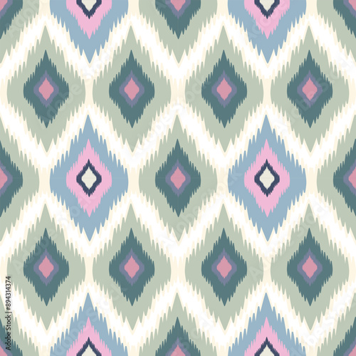 Ikat pattern hand drawn floral, Motif ethnic  floral seamless textil,  embroidery, print striped 
ornament floral, pattern, design for wrapping, silk, scarf, background, textile, 