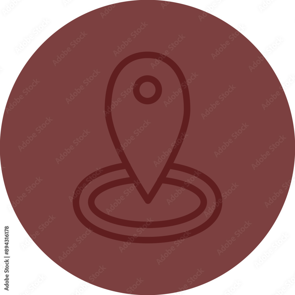 GPS location Vector Line Maroon Circle Maroon GPS location Vector Line Maroon Circle Maroon