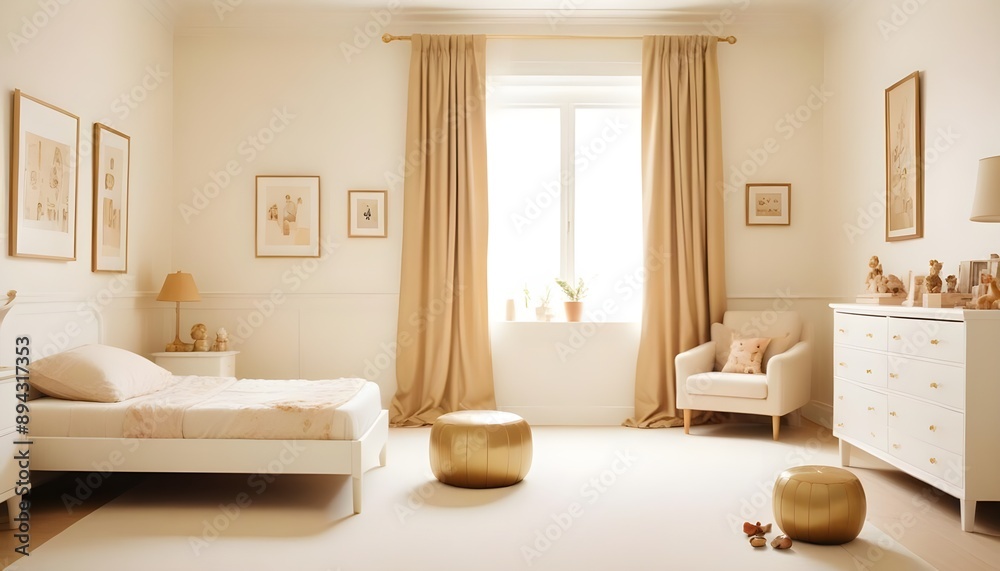 Photo interior modern design room 3d illustration