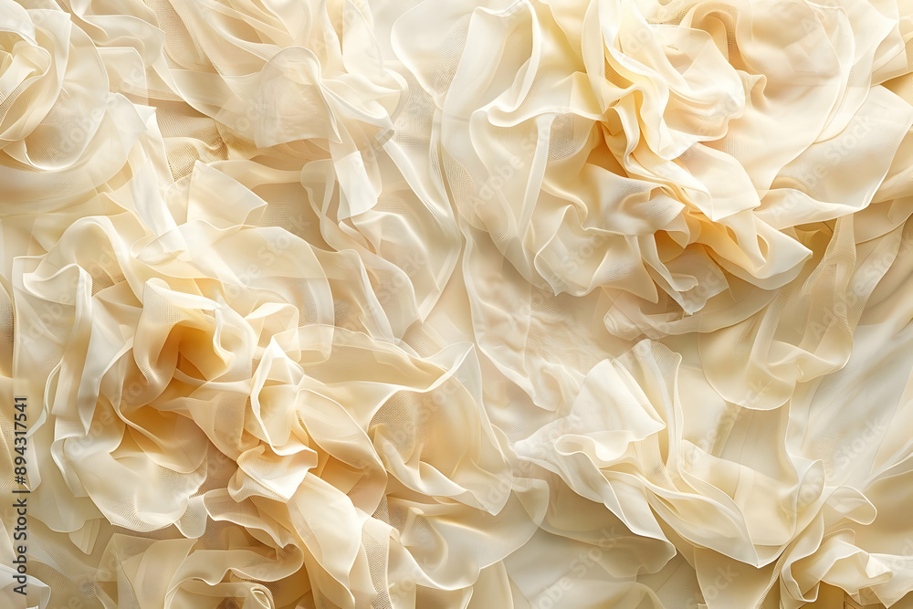 Beige Tulle Fabric Texture Beige Tulle Fabric Texture