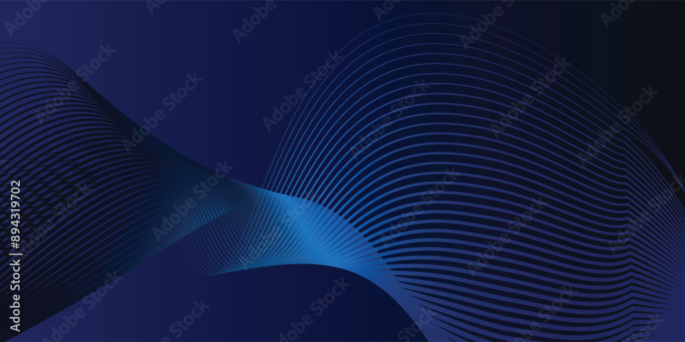 Abstract luxury glowing lines curved overlapping on dark blue background. Template premium award design. Vector illustration Abstract luxury glowing lines curved overlapping on dark blue background. Template premium award design. Vector illustration