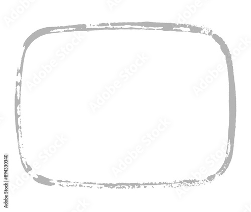 Umrandung mit abgerundeten Decken in grau