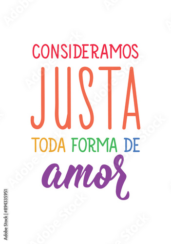 Wallpaper Mural We consider every form of love to be just in Portuguese. Greeting card with hand drawn lettering. Torontodigital.ca