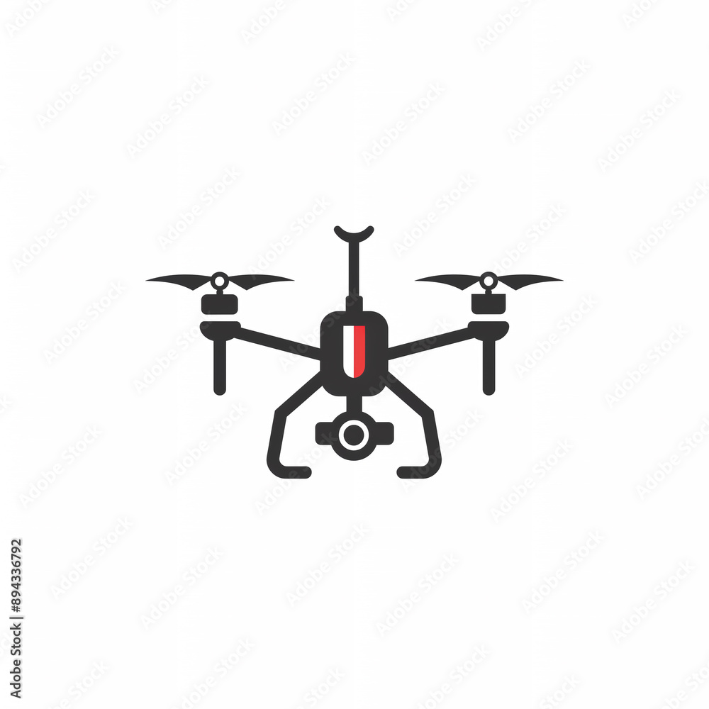 High-Resolution 3D Blue Drone Quadcopter for Engaging News Content and Book Publishing, Drone logo silhouette High-Resolution 3D Blue Drone Quadcopter for Engaging News Content and Book Publishing, Drone logo silhouette