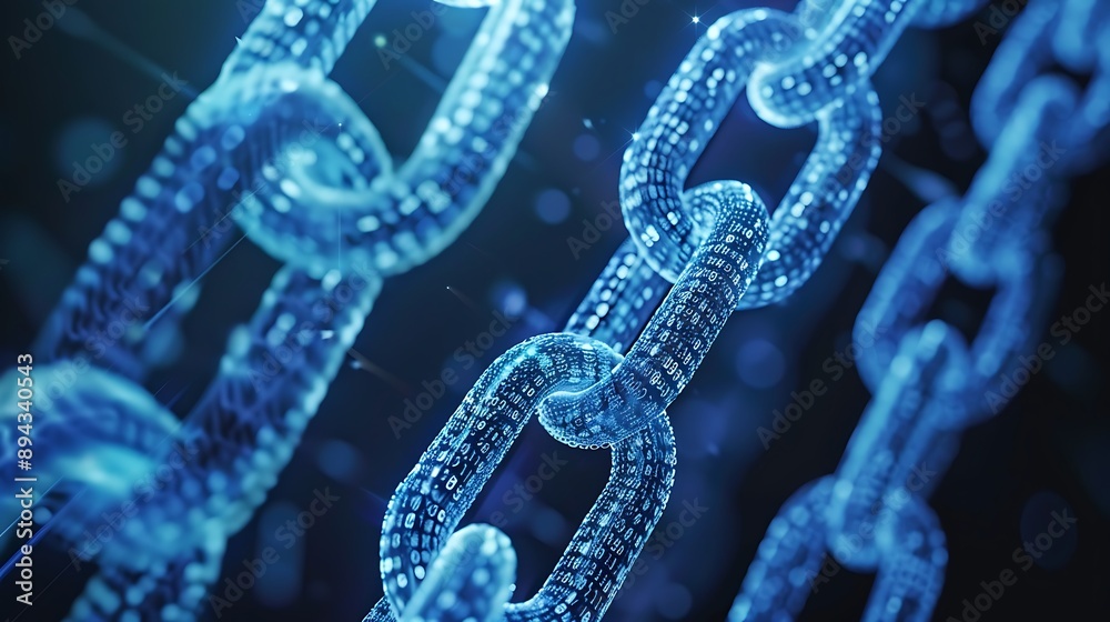 Abstract Digital Chain with Internet connection network for Crypto blockchain innovation technology concept. Abstract Digital Chain with Internet connection network for Crypto blockchain innovation technology concept.