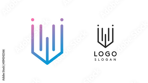 Stylized letter V, tech-inspired typography logo, unique extraterrestrial civilization symbol ancient inscriptions for creative branding, tech logo. Nordic runes monogram, abstract linear logotype