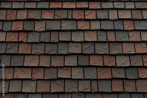 Wallpaper Mural Processed collage of slate roof tiles surface texture. Background for banner, backdrop or texture Torontodigital.ca