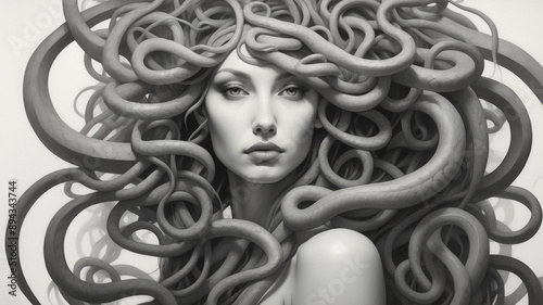 Serpent Queen: A Mystical Portrait in Color.