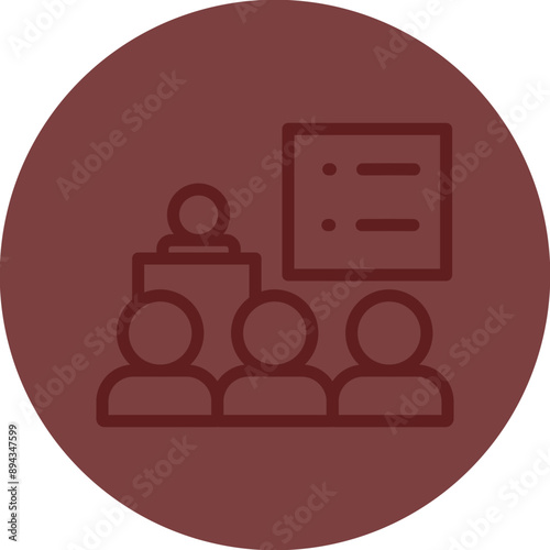 Online Seminars Vector Line Maroon Circle Maroon