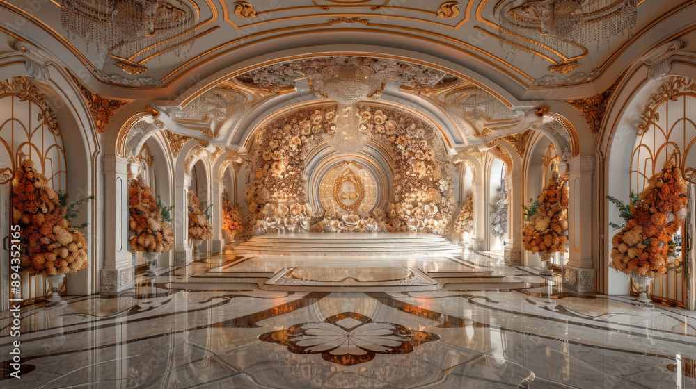 Obraz premium Grand entrance backdrop fit for royalty