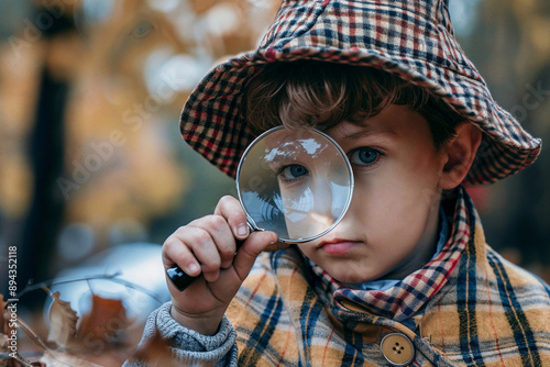 Child Detective in Sherlock Holmes Costume