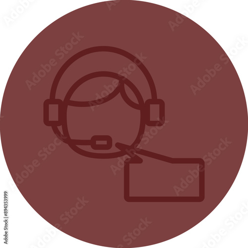 Advice Vector Line Maroon Circle Maroon