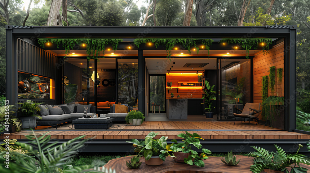 a modern modular home constructed from shipping containers, mobile, house, captivating, Shipping Container Tiny Home, steel containers, supreme quality, superior lighting a modern modular home constructed from shipping containers, mobile, house, captivating, Shipping Container Tiny Home, steel containers, supreme quality, superior lighting