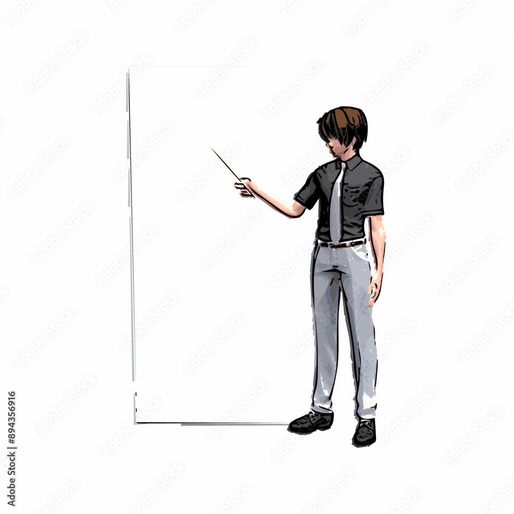 School scene ilustration vector design School scene ilustration vector design