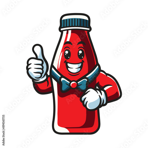 Bottle hot sauce icon mascot happy face part 1!