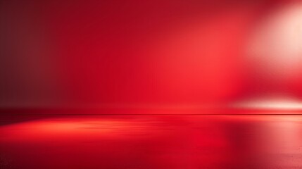 Red studio gradient background for product placement or website Copy Space horizontal composition : Generative AI