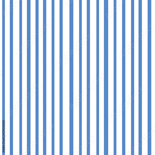 Seamless pattern, repeat blue and white stripes pattern, tileable stripe country nautical coastal style print for wallpaper, wrapping paper, fabric and product design idea