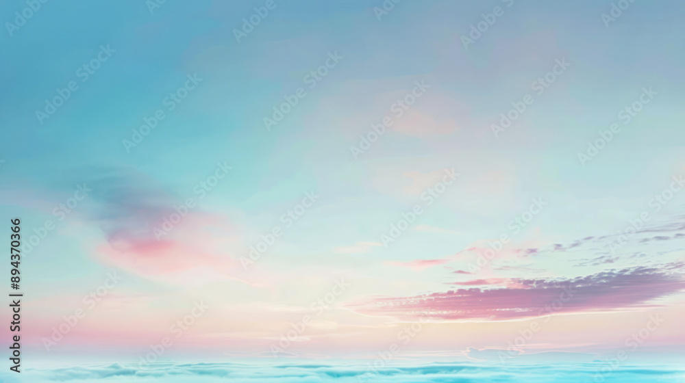 Pastel Sky Over Ocean Pastel Sky Over Ocean