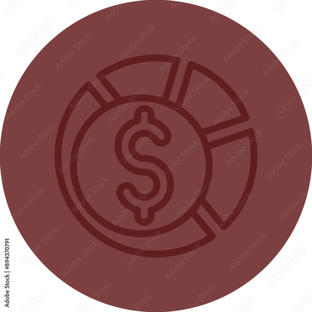 Budgeting Vector Line Maroon Circle Maroon Budgeting Vector Line Maroon Circle Maroon