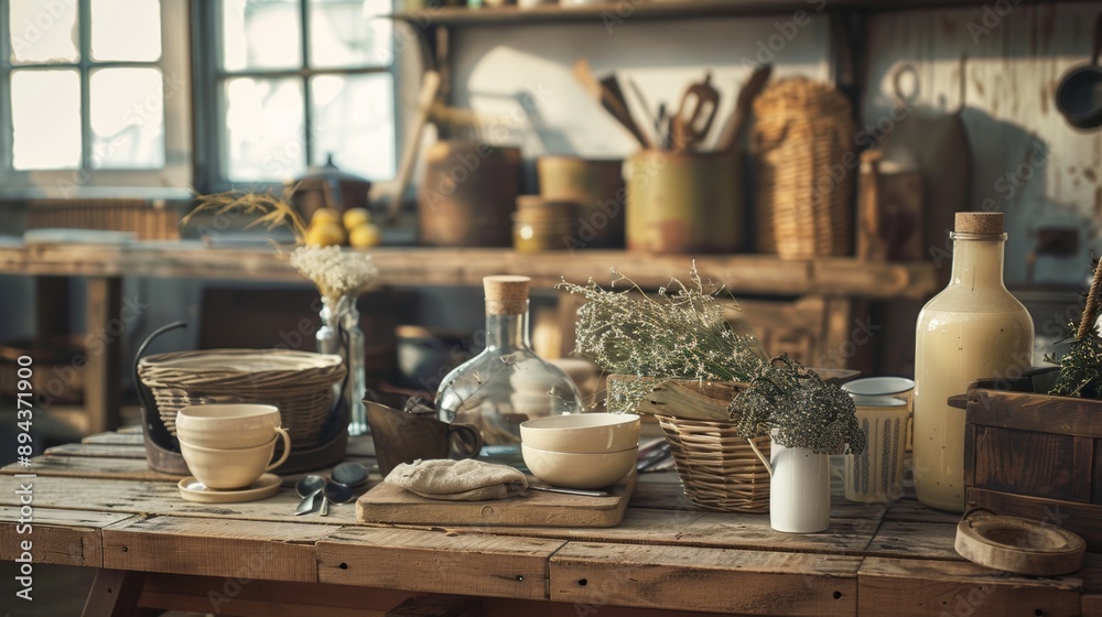 Rustic Kitchen with Natural Light Rustic Kitchen with Natural Light