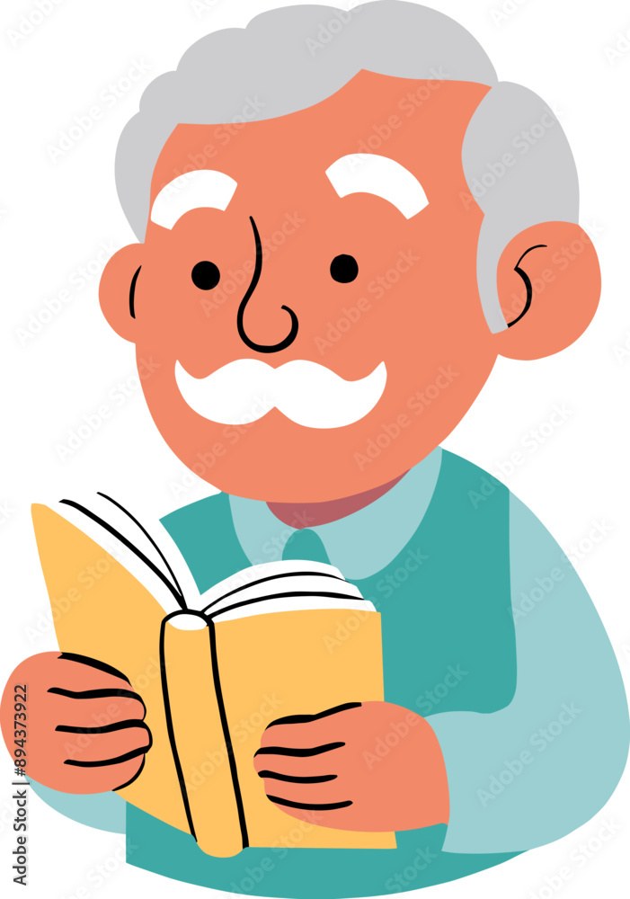 Doodle style of senior man reading book illustration svg, grandfather, grandparents day, senior citizen, elderly person, hobby, retire, aging society, study, library, teacher, learning, infographic Doodle style of senior man reading book illustration svg, grandfather, grandparents day, senior citizen, elderly person, hobby, retire, aging society, study, library, teacher, learning, infographic