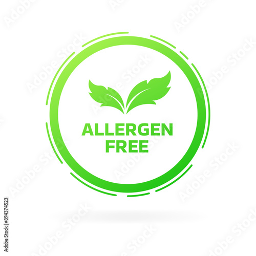 Allergen free icon. Flat style. Vector icon.