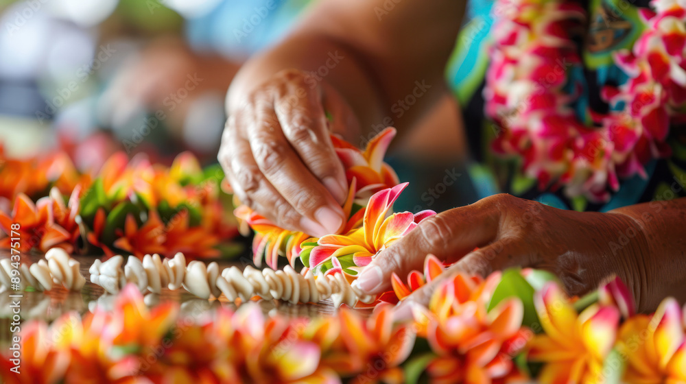 Lei Making in Hawaii Lei Making in Hawaii