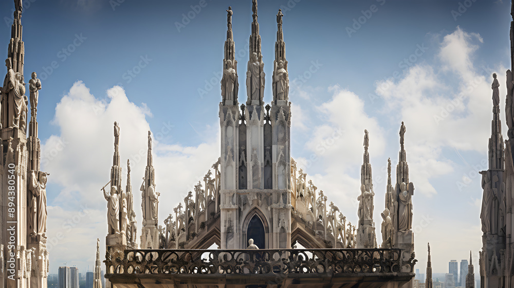 Duomo di Milano: A Majestic Showcase of Gothic Architecture under a Dramatic Sky Duomo di Milano: A Majestic Showcase of Gothic Architecture under a Dramatic Sky