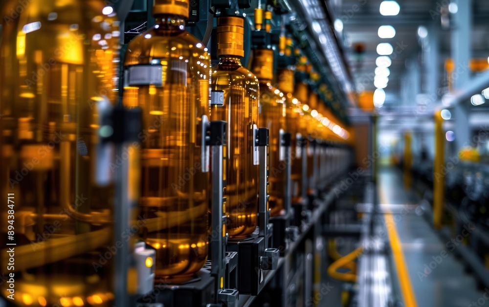 A factory production line halted by a software glitch in an automated system A factory production line halted by a software glitch in an automated system