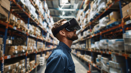 VR tech can revolutionize warehouse management by making it smarter and more automated. It can help visualize inventory, optimize space, better efficiency and productivity. © Hikmet