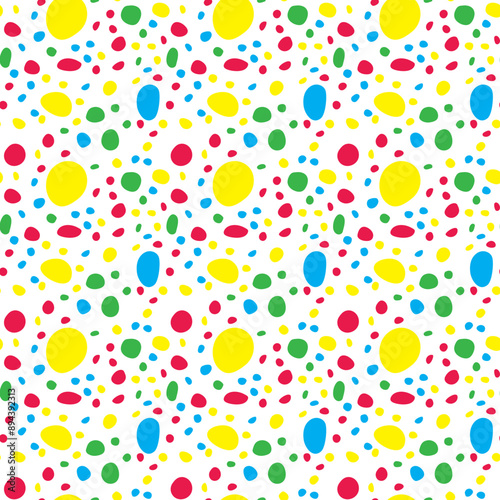 Small dash colorful pattern. Seamless minimal dash pattern, small elements confetti.