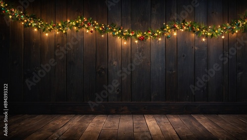 genrative ai Elegant wooden backdrop, dark and textured, adding warmth and sophistication to any project.
