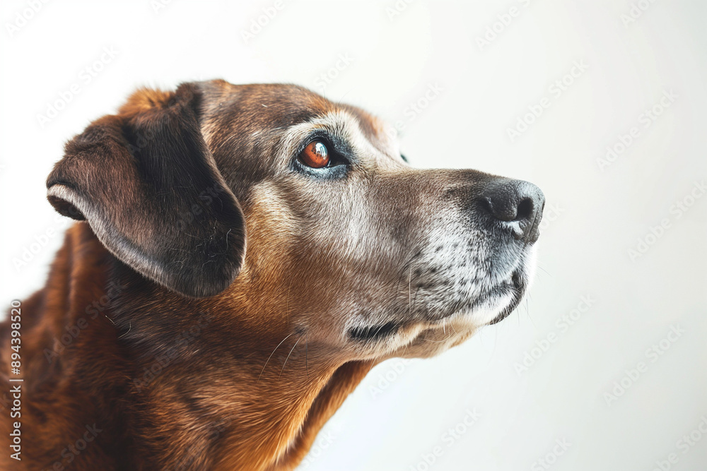 photo of a dog isolated on white background photo of a dog isolated on white background