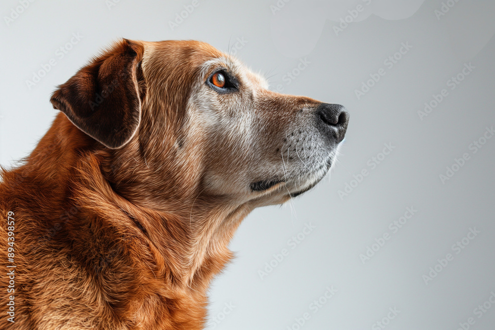 photo of a dog isolated on white background photo of a dog isolated on white background