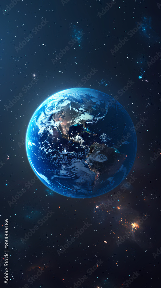 Obraz premium Exploring the unknown, Earth from space