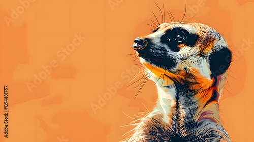 Wallpaper Mural Meerkats standing guard and looking alert in their natural habitat, showcasing their cute and watchful nature Torontodigital.ca