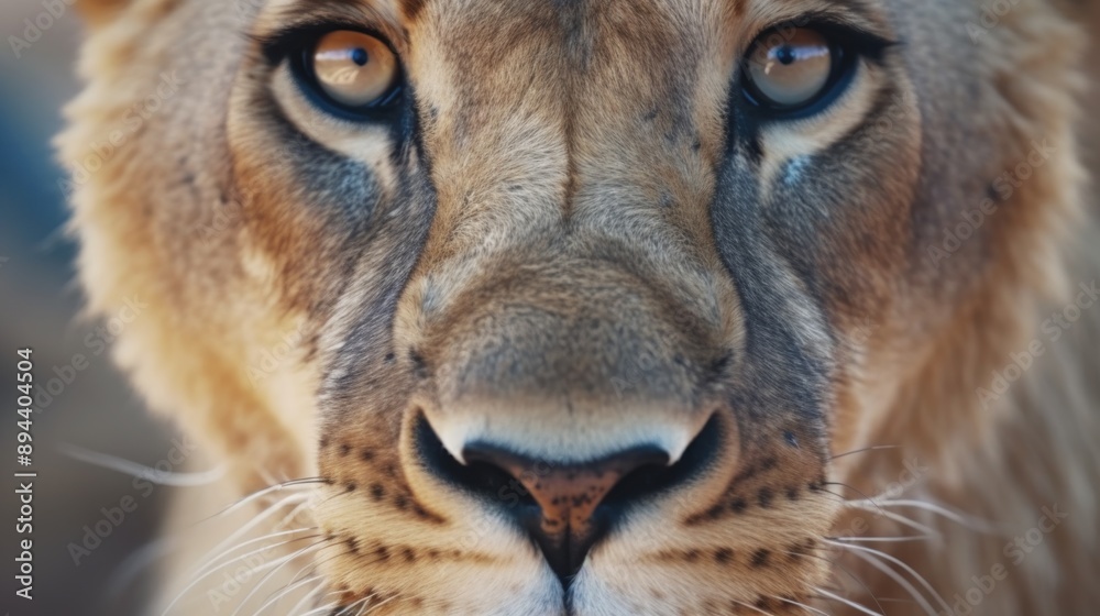 Close-up Lion Portrait Close-up Lion Portrait