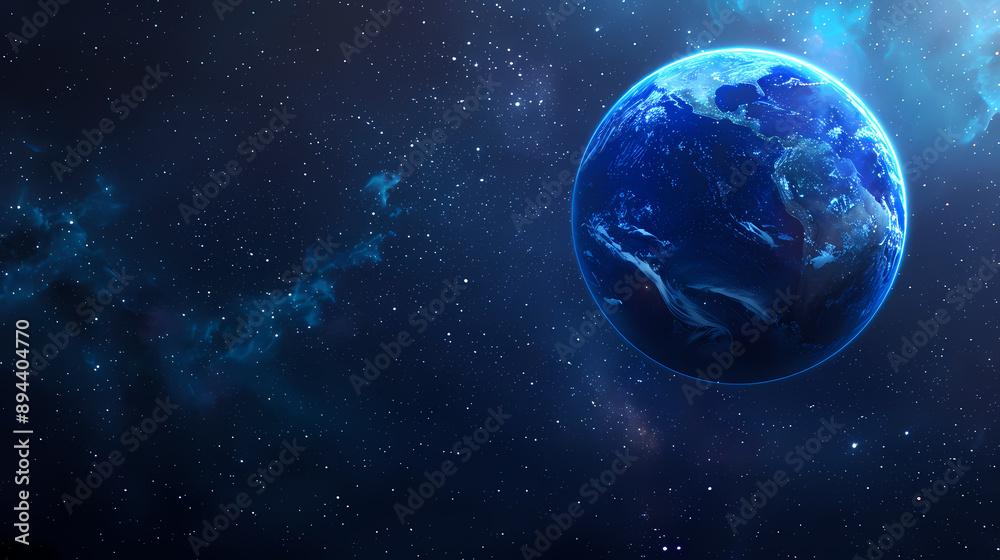 Obraz premium Exploring the unknown, Earth from space