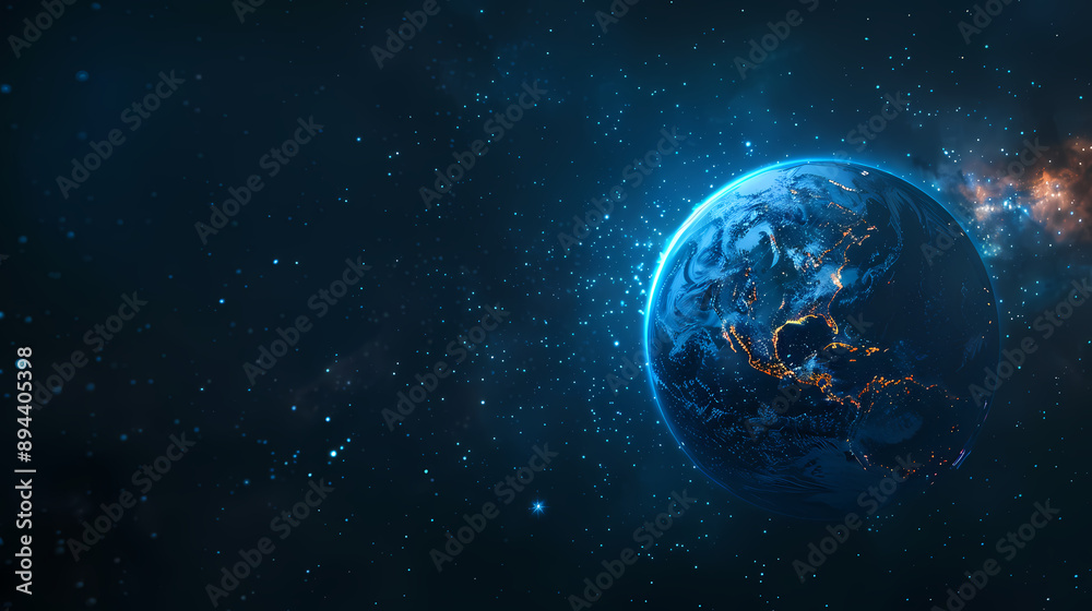 Obraz premium Exploring the unknown, Earth from space